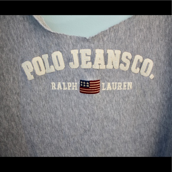SOLD Ralph Lauren Jeans | Cropped Sweatshirt - Picture 2 of 5